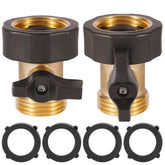 AuySier 2-pack brass shut-off valve with rugged construction for reliable watering