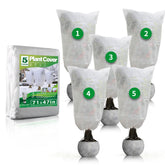 Avalution plant covers 71x47 inches shielding outdoor plants from frost