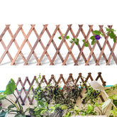 Avalution wooden lattice panel outside, assembled for decorative plant support and space definition.