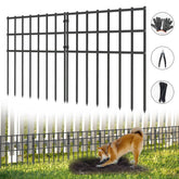 AVELOTUUG fence panel close-up shows sturdy 17in height for durable garden protection.