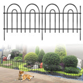 AVELOTUUG 21ft arched animal barrier fence enhances garden boundary and pet safety.