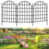AVELOTUUG 32.5 ft arched fence panels create a tidy garden boundary and animal protection.