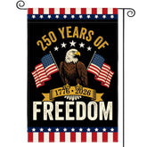 AVOIN colorlife Eagle Patriotic flag front view with double-sided design for visibility