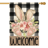 AVOIN colorlife Easter House Flag double-sided design for welcoming guests