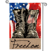 AVOIN colorlife Freedom Boots flag front view showcases durable outdoor patriotism