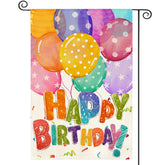 AVOIN colorlife Happy Birthday flag for outdoor display adds festive porch charm.