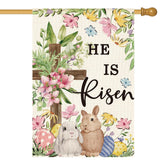 AVOIN colorlife He Is Risen Easter flag double-sided for outdoor display