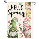 AVOIN colorlife Hello Spring Garden Flag front shows vibrant florals and welcoming charm.