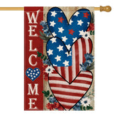 AVOIN colorlife love heart flag 28x40 double-sided for 360-degree visibility
