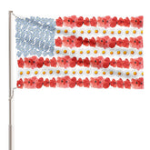 AVOIN colorlife Myosotis Poppy flag 3x5 ft for porch Memorial Day display.