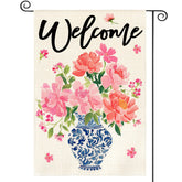 AVOIN colorlife Pink Peony flag shows a detailed bloom, boosting curb appeal for spring gatherings