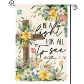 AVOIN colorlife Spring Floral flag front view for welcoming outdoor spaces.