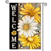 AVOIN colorlife garden flag with daisies for cheerful curb appeal
