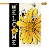 AVOIN colorlife flag with double-sided sunflower design adds curb appeal