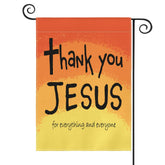 AVOIN colorlife Thank You Jesus garden flag vertical double-sided for outdoor welcome