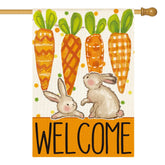 AVOIN colorlife Welcome Easter flag 28x40, perfect porch decor for spring.