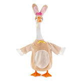 Avxdbr Easter Goose Outfit on porch goose statue boosts festive yard display