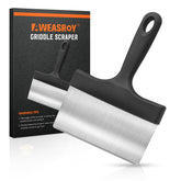 AWEASROY heavy-duty grill scraper in stainless steel for tough cleaning