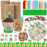Aweyka garden paper pot craft kit enables kids to design and grow.