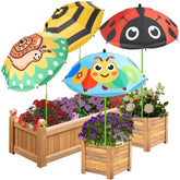 Axcoix plant umbrella animal-prints shading 26-inch diameter for sun protection.