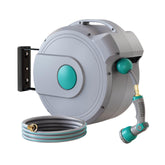 AXTRIM retractable hose reel auto-rewind for effortless watering