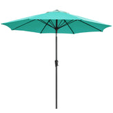 Ayge 9ft umbrella canopy close-up showing UV protection