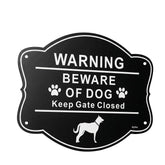 Ayifan beware dog sign fence 10x8 inch clearly visible for yard warning