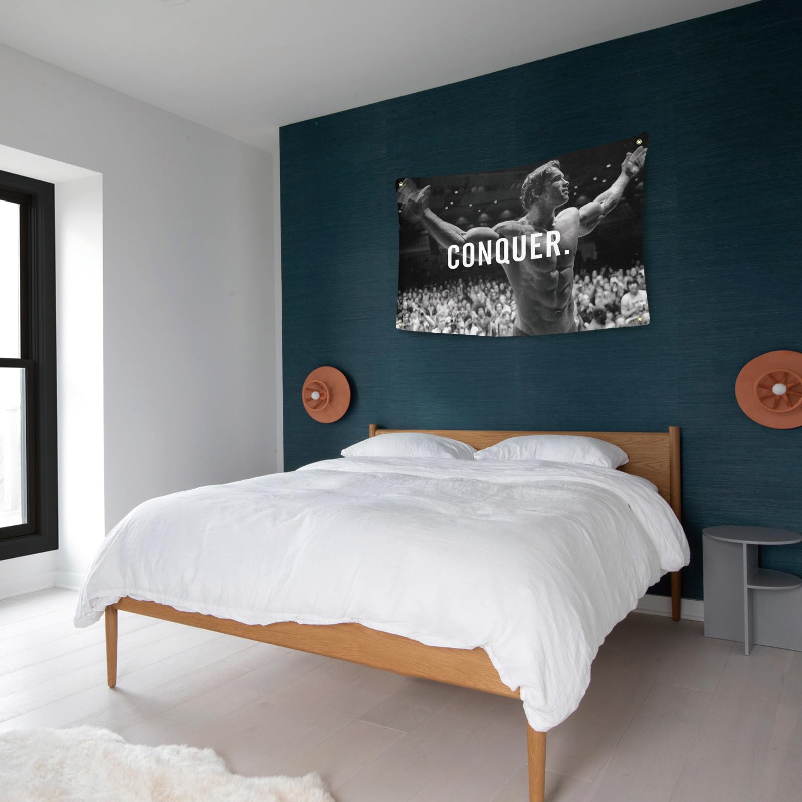 Ayimiora Conquer Flag brass grommets provide durable hanging for years
