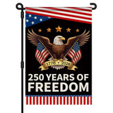 Aymolas 250th Anniversary flag with eagle design for vibrant garden decor and celebration