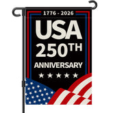 Aymolas 250th anniversary flag front view, double-sided clarity for outdoor display