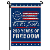 Aymolas 250th anniversary flag front view with vivid dual-sided print for outdoor display