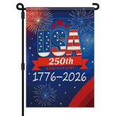 Aymolas 250th Anniversary flag front view with double-sided visibility for outdoor display
