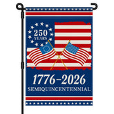 AyMolas 250th Anniversary Flag front view for outdoor garden display