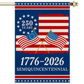 Aymolas 250th anniversary USA flag front side for yard display