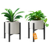 AZADESJET plant stand adjustable width 8-12 inch pots for versatile display.