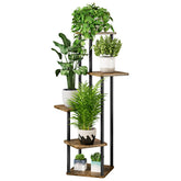 AZERPIAN 5-tier plant stand front view with space for several pots.
