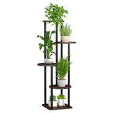 AZERPIAN 5-tier plant stand front view for versatile corner display.