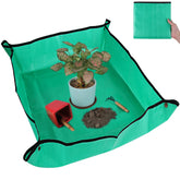 Azureblue repotting mat waterproof surface protects floors during indoor potting.