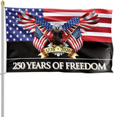 Azurtis 250th anniversary flag 3x5 outdoors for yard display