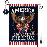Baccessor 250th Anniversary flag, double-sided design for outdoor visibility.