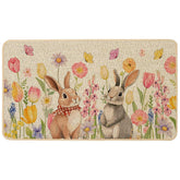 Baccessor Easter Bunny Door Mat welcomes guests with a cute bunny design at your entryway.