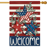 Baccessor patriotic garden flag 28x40 adds curb appeal with bold stars and stripes.