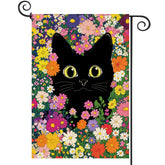 Baccessor spring summer funny cat garden flag double-sided for vibrant yard welcome.