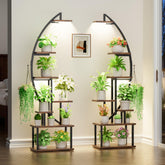 BACEKOLL plant stand with dual-head grow lights for even illumination