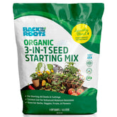 Back to the Roots 3-in-1 seed starting mix bag promotes healthy germination.