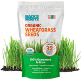 Back to the Roots wheatgrass seeds 2lb pack ready for easy home growing for fresh juice.