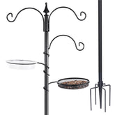 Backyard Expressions bird feeding station base with five-prong stability.