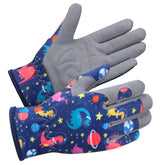 Baidast kids gloves with palm patch protect small hands during gardening.