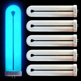 BAIMNOCM FUL15-BL U-shaped bulb pictured, 7.7 inches, ideal for outdoor bug traps.