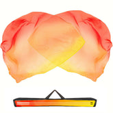 Baisdan worship flag 54x54 in yellow-orange-red, ideal for graceful praise dances.
